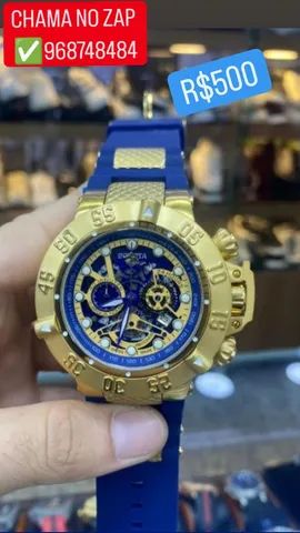 Relógio INVICTA Subaqua Noma 3 SKELETON Pulseira Azul - Foto 2