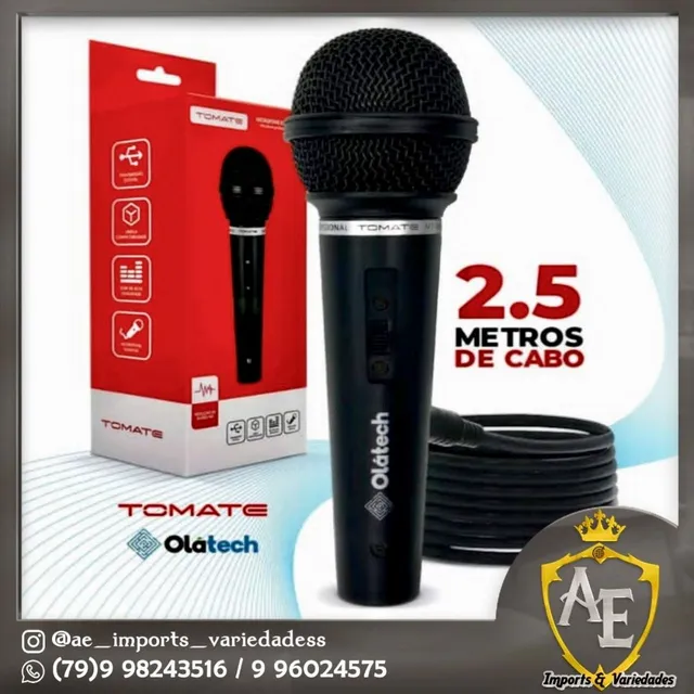 Microfone com fio