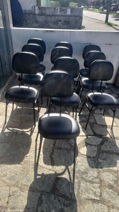 Cadeira fixa estofada escritório  - Foto 2