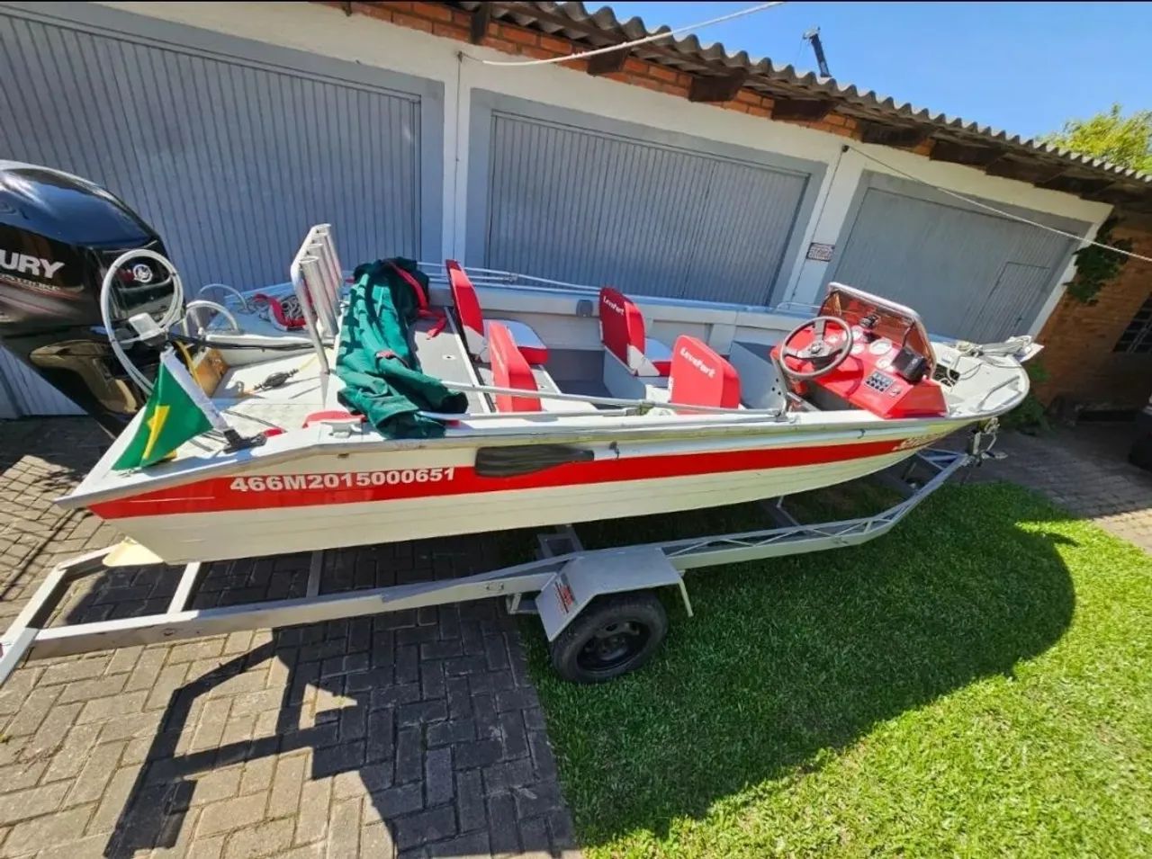 Lancha Marajó Levefort + Motor Mercury 60 HP + Reboque Rodoviário  - Foto 5