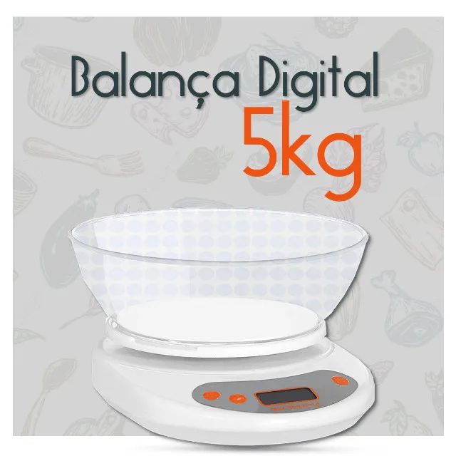 Balança Digital 5kg Ud74 123util - Foto 3