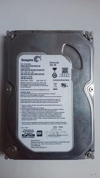 Hd Seagate 500Gb Pc/ Dvr