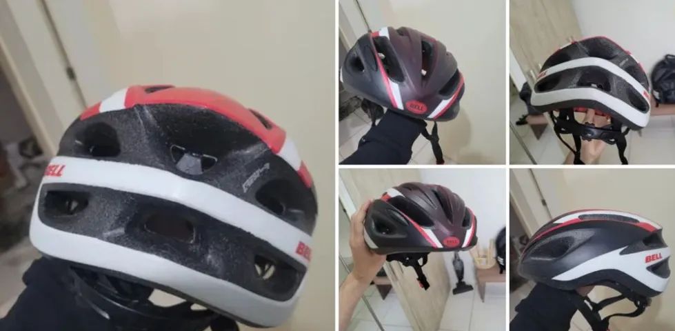 Capacete de ciclismo Bell Crest Vermelho e Cinza