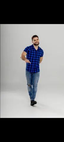 Camisa manga curta em viscolinho  - Foto 5