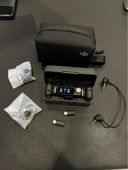 Microfone Gravador Semi Novo (Dji Mic 2 Combo) com 2RTX + 1RX