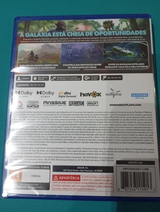 Star Wars: Outlaws - PS5 novo e lacrado  - Foto 3