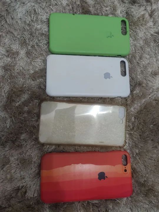 Kit Case iPhone 7 -diversas cores + proteção 