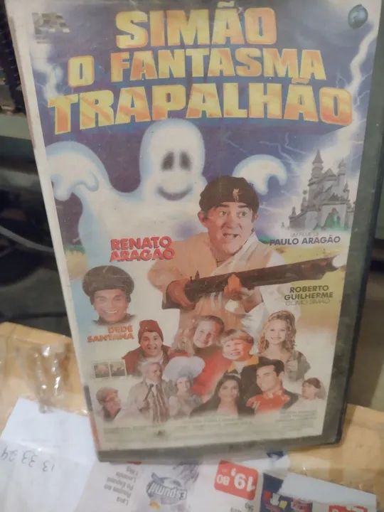 VHS FITA DE VÍDEO SIMÃO O FANTASMA TRAPALHÃO