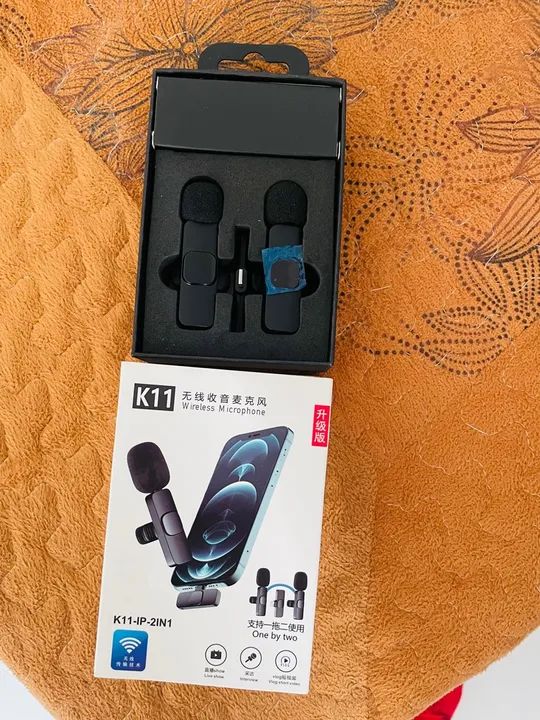 Microfone Sem Fio K11 - Ideal para Lives, Entrevistas e Vlogs