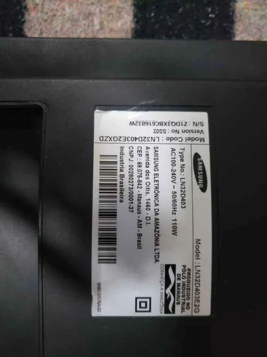 Peças da tv samsung mod. ln32d4032gxzd