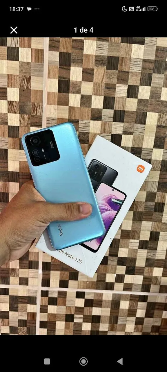 Redmi note 12 s em perfeito estado caixa e nota 256 GB