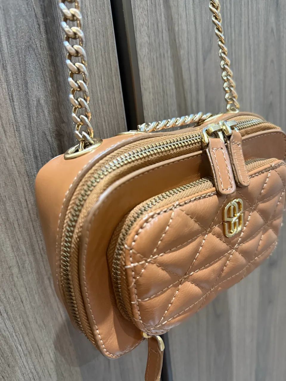 Bolsa pequena da SHUTZ caramelo - Foto 5