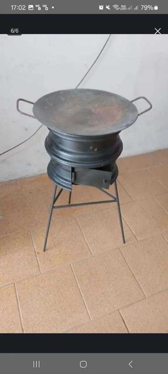 Fogao a lenha e Churrasqueira.