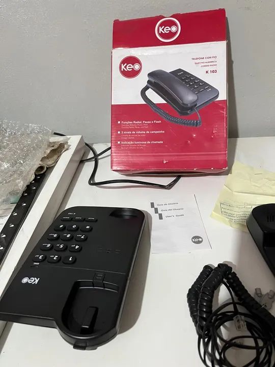 Telefone Fixo KEE K102 - Novo - Foto 3