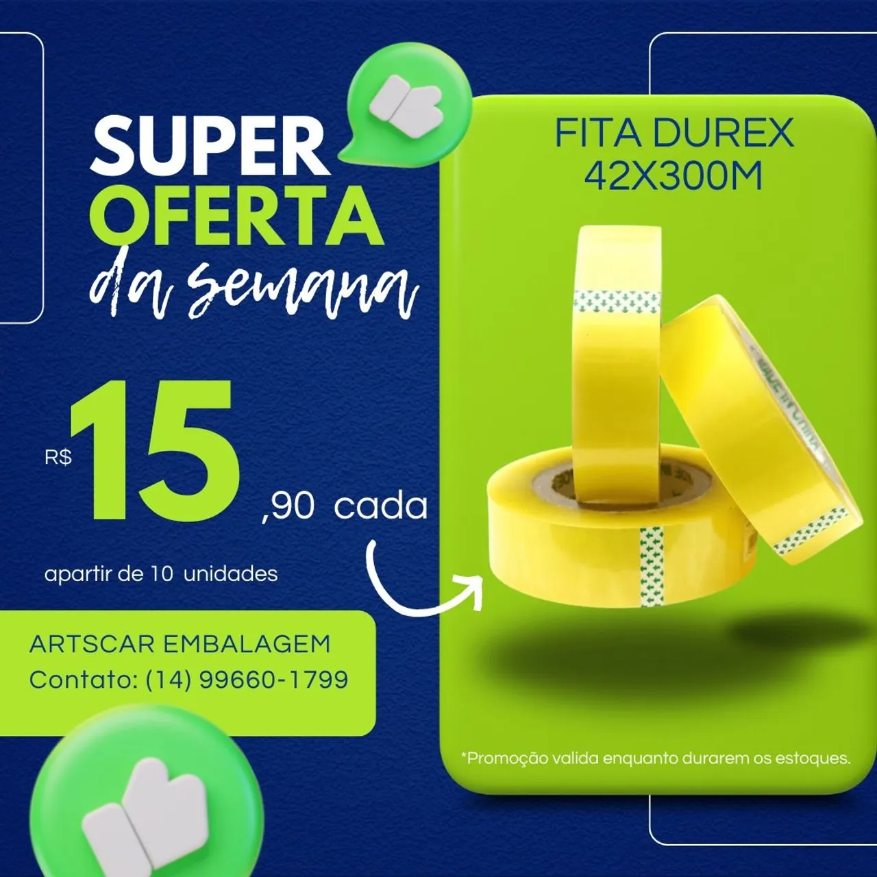 Fita Durex 42x300m - Super Oferta!