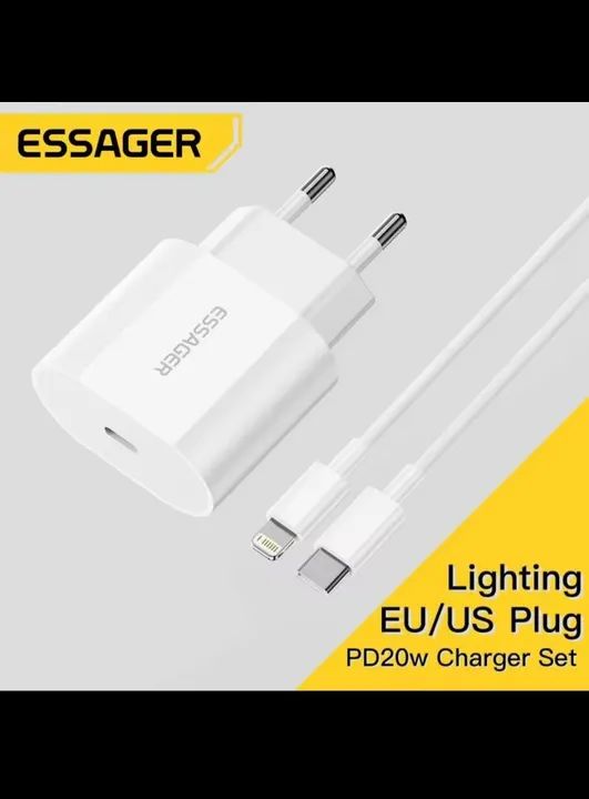 Carregador ESSAGER iPhone 20W com Cabo Tipo C 