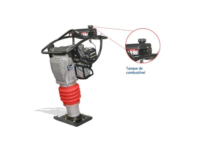 Compactador de solo RAM75M Com Motor Menegotti 165 CB - Foto 4