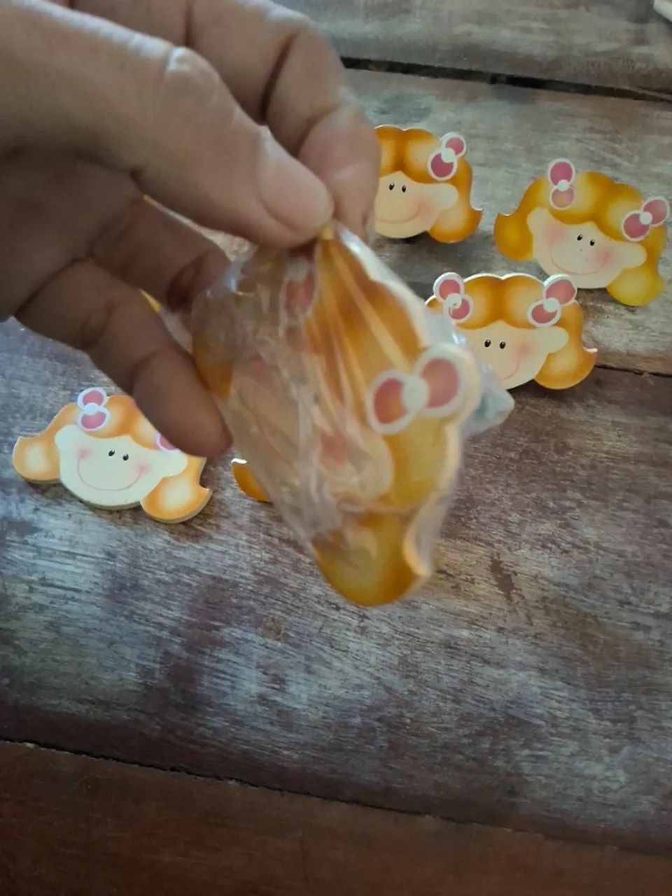 Kit com 8 puxadores de movel armario comoda infantil menina MDF - Foto 2