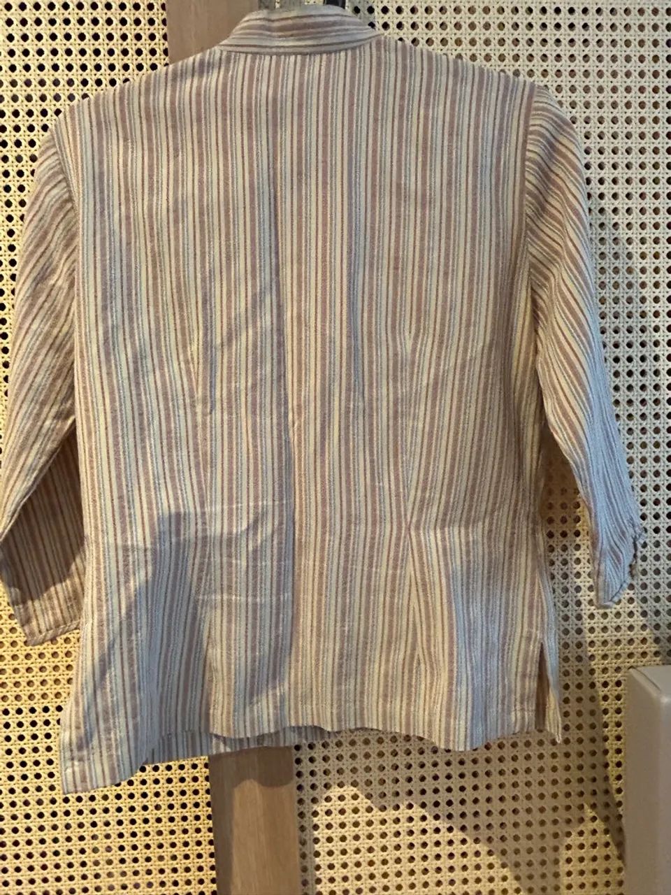 Camisa listrada de crepe algodão  - Foto 4