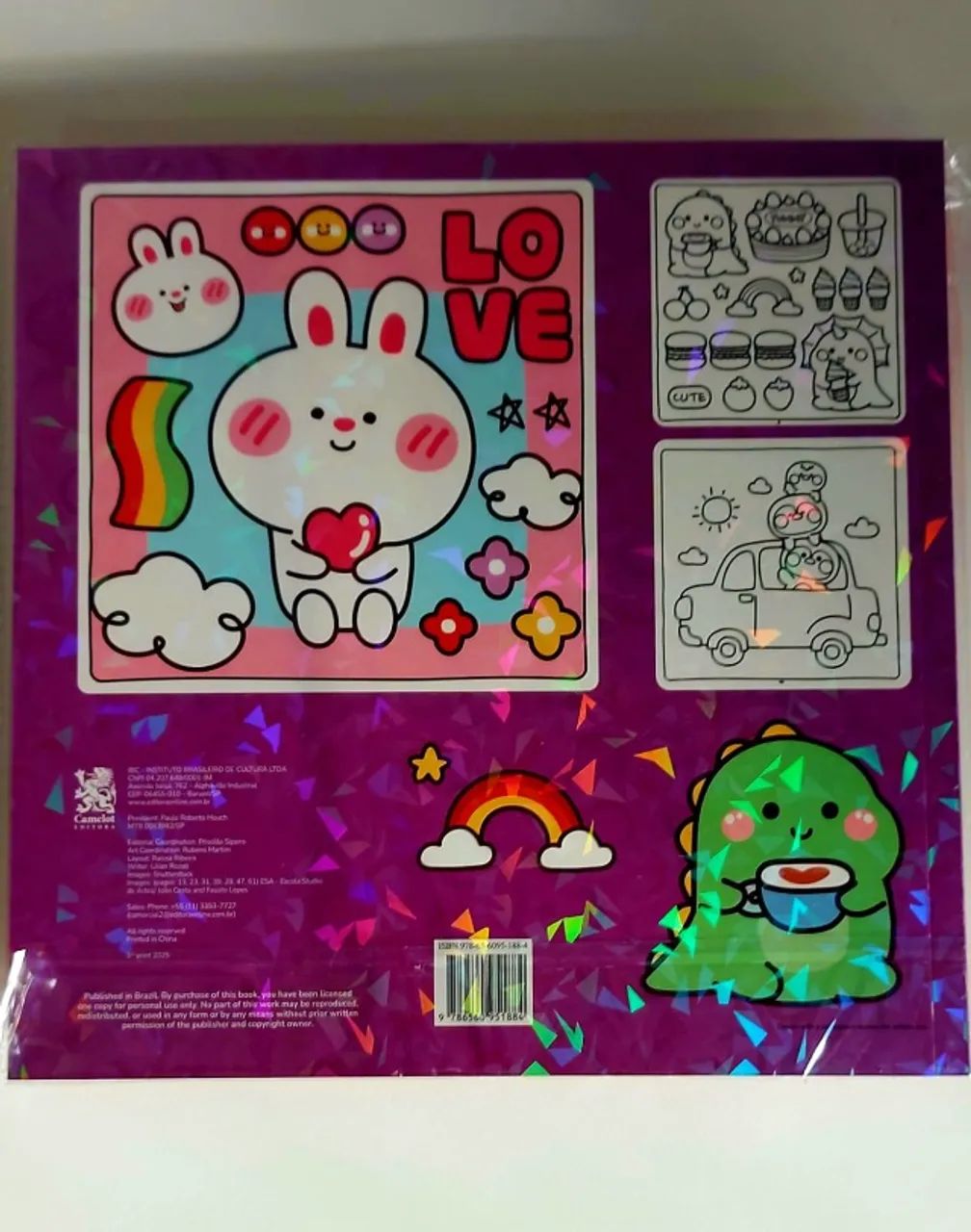 livro de colorir Cute & Comfy Coloring Book For Adults Bold Easy Special Edition - Vol 3  - Foto 6