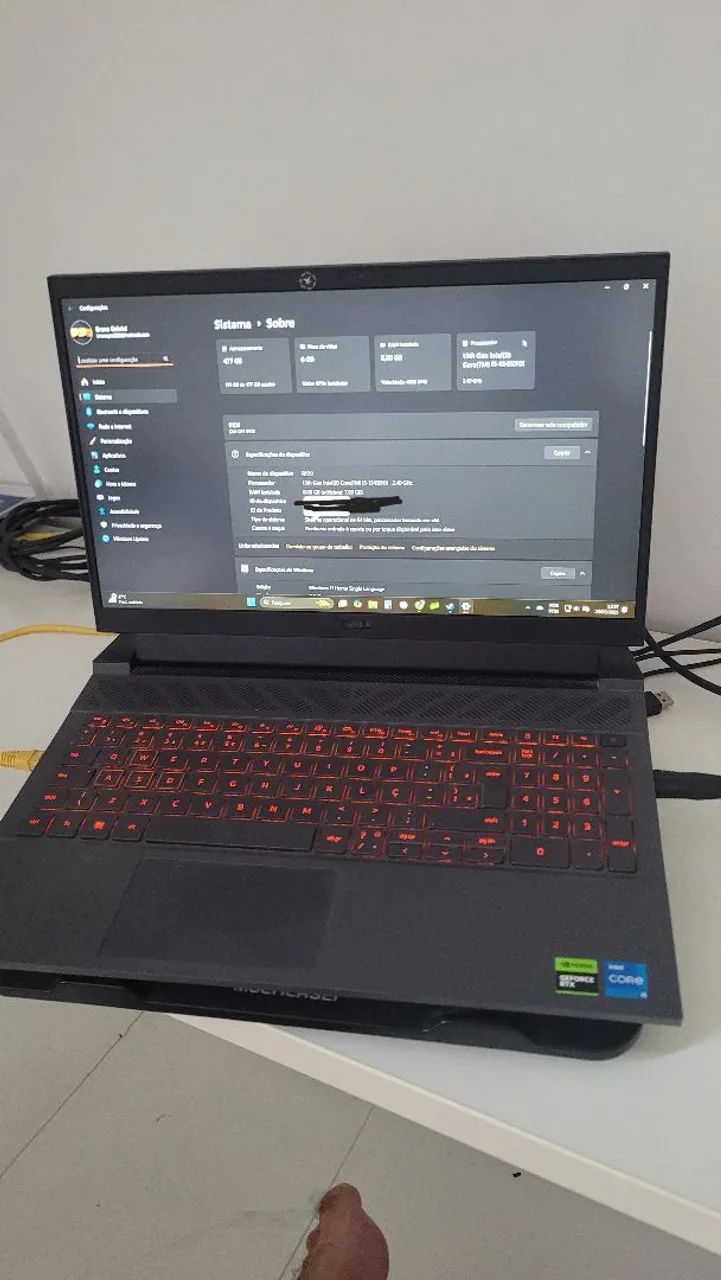 Notebook Gamer Dell com Intel Core i5