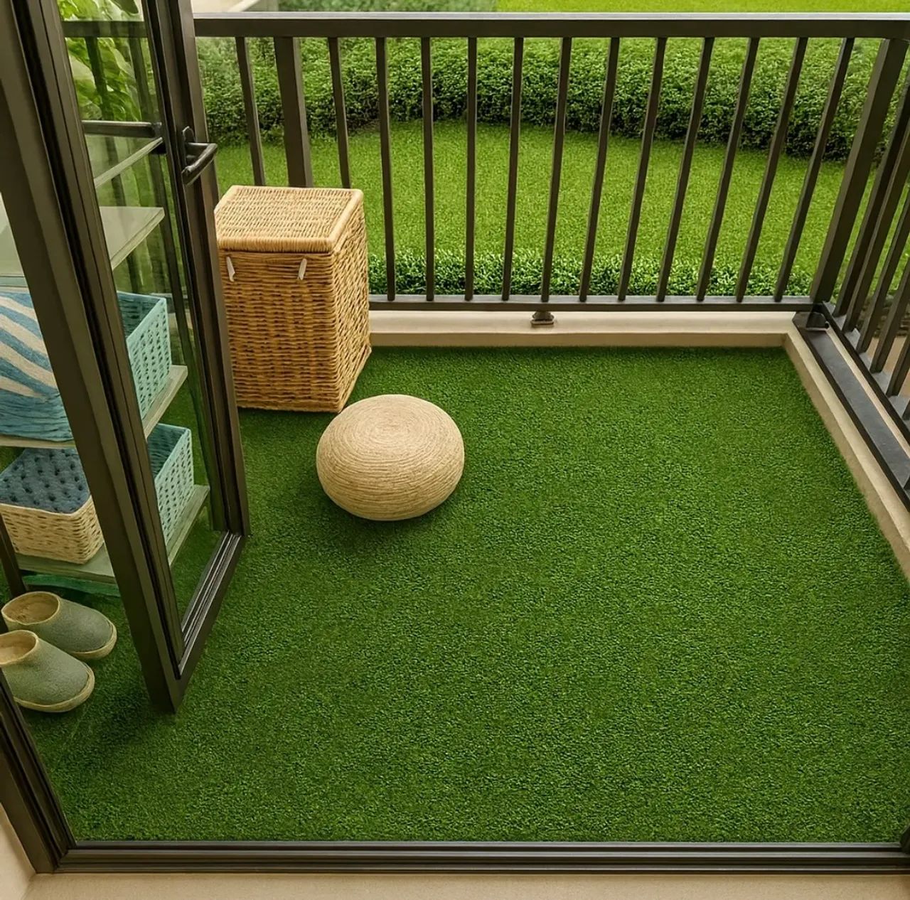 Grama Sintética Artificial Tapete 12mm Com Proteção Uv 4m²