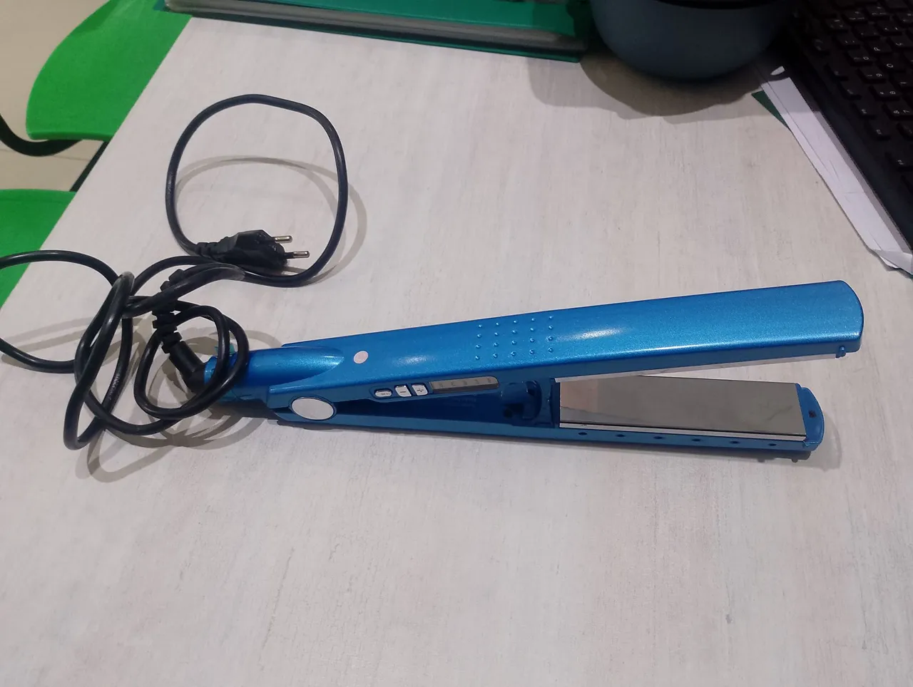 Prancha de Cabelo Profissional Azul