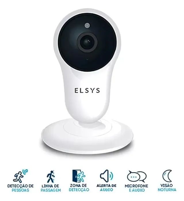 Elsys Câmera de Segurança Wi-Fi Fixa Inteligente Branca (Esc-wy3f) - Foto 3