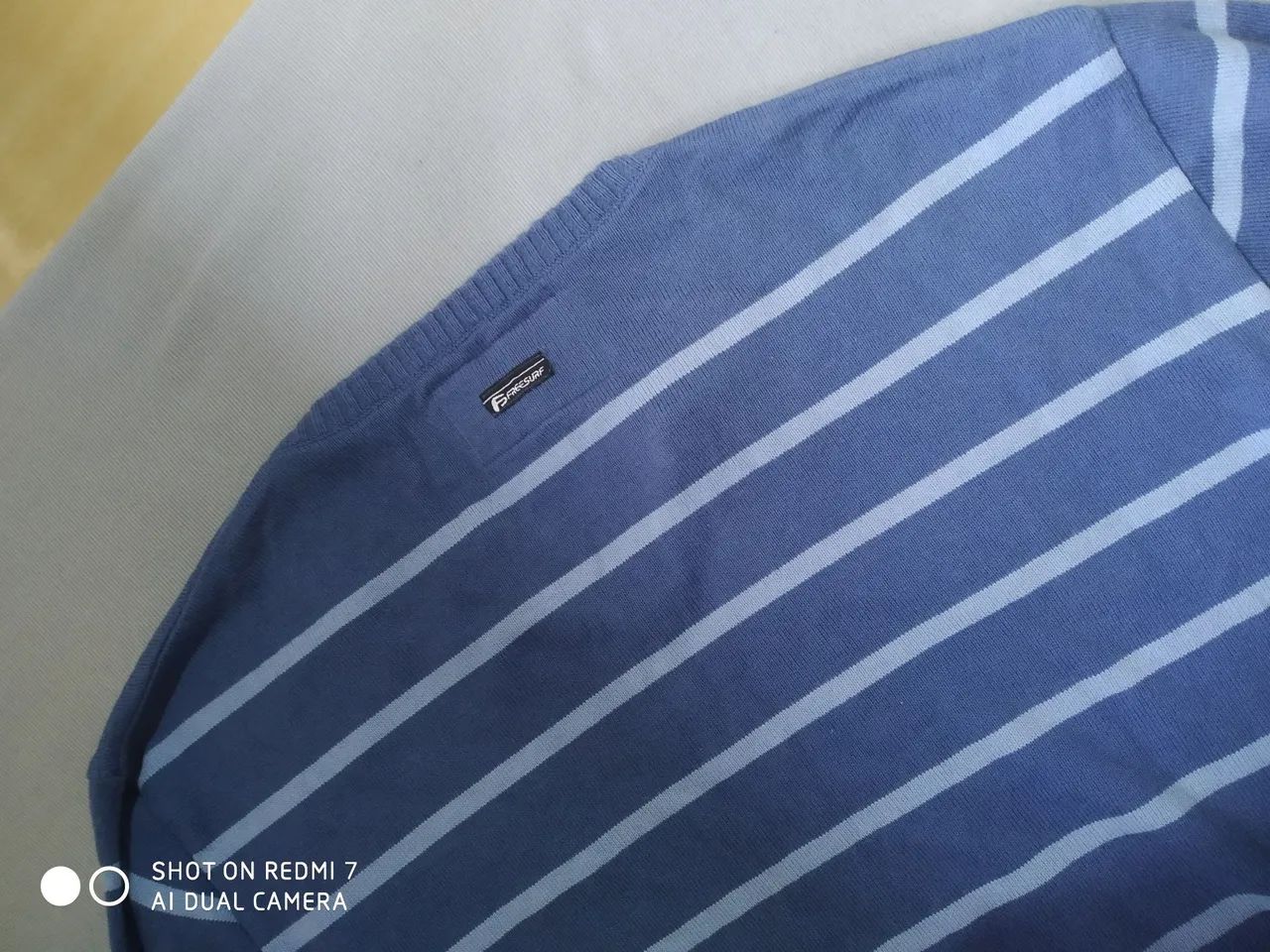 Suéter masculino azul tamanho m - Foto 3