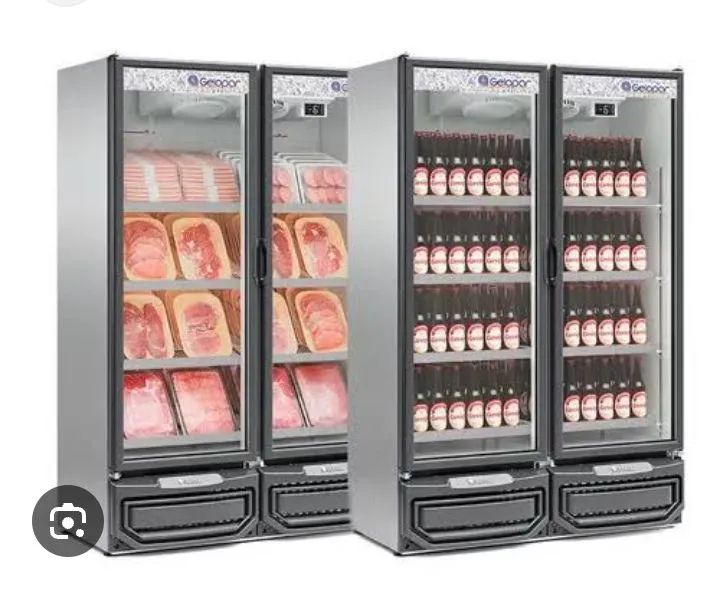 NZ. Expositor Refrigerado cervejeira ou carnes 2 portas 950 litros GELOPAR 