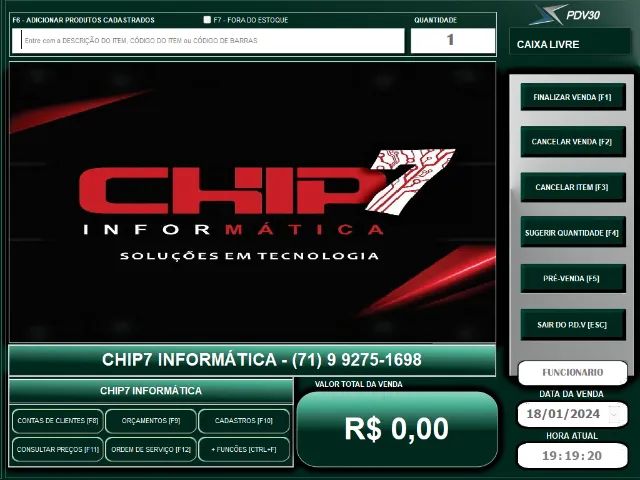 Sistema PDV para todos os Comércios em Geral  