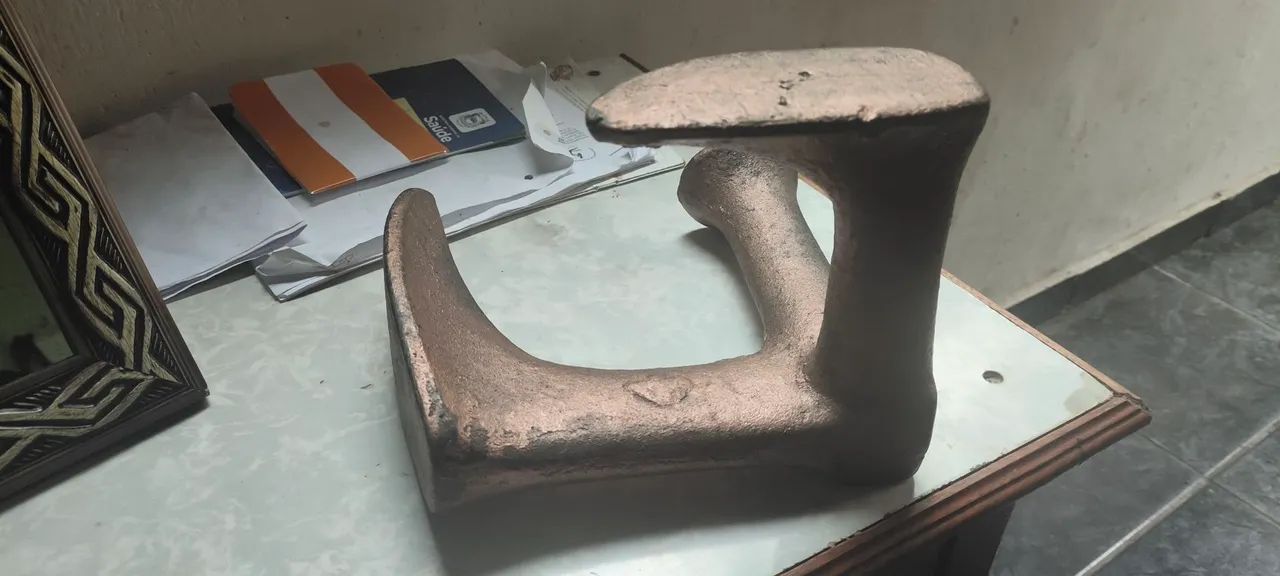 morsa bigorna de sapateiro antigo - Foto 3