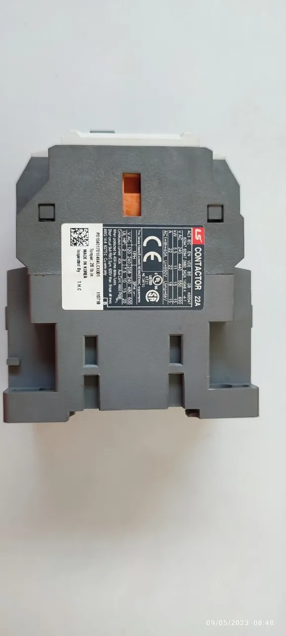 Contator Tripolar 220v 22a Metasol 1na+1nf