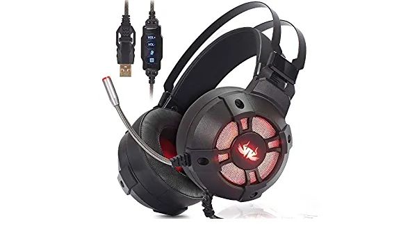 Fone De Ouvido Gamer Knup Kp-446 Led Ps3 Ps4 Notebook Preto - Foto 2