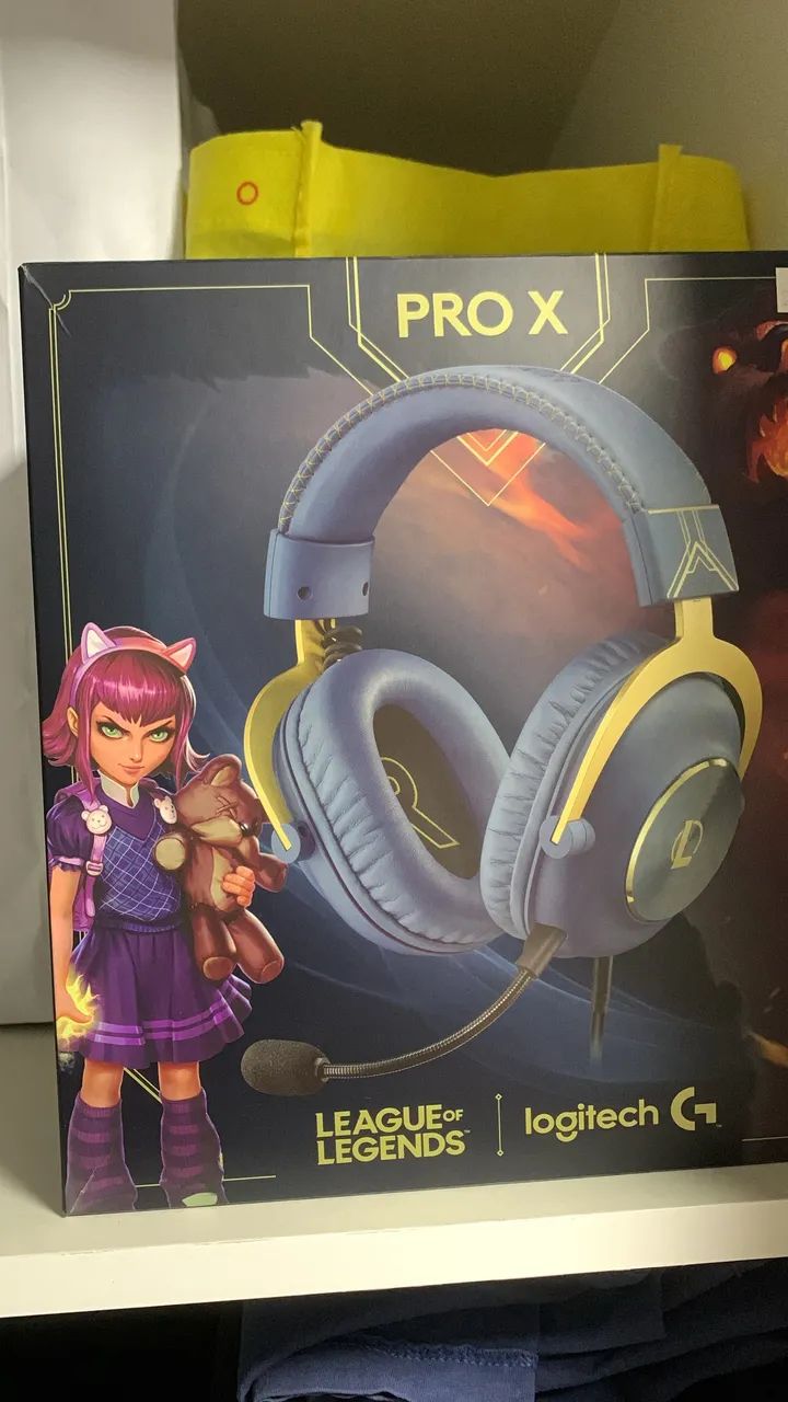 Headset Logitech G Pro X - Edição Legue Of Legends NOVO SEM USO NA CAIXA  - Foto 3