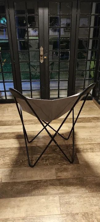 Cadeiras botterfly cinza lona - Foto 5