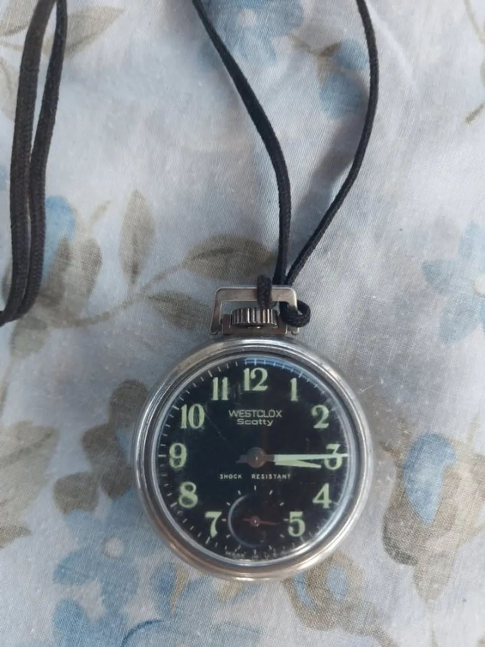 Relogio Westclox Scotty 1970s de bolso
