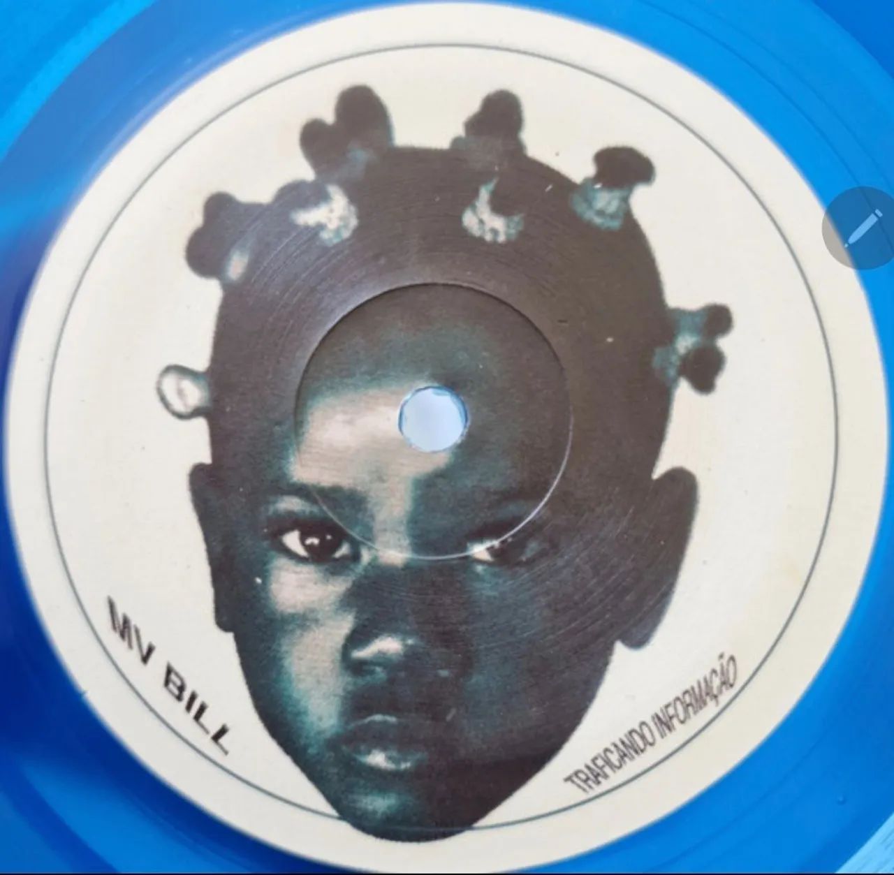 Disco de vinil MV Bill edição especial azul - Foto 5