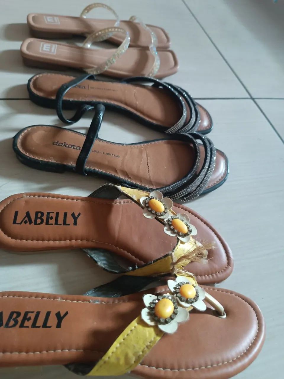 Sandálias rasteirinha  - Foto 3