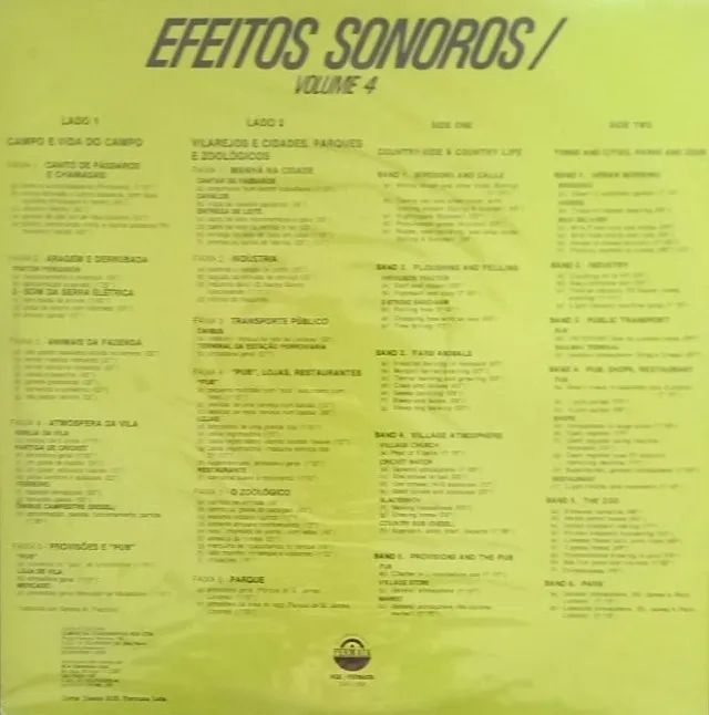 SOUND EFFECTS - EFEITOS SONOROS  VOL 4  - Foto 2