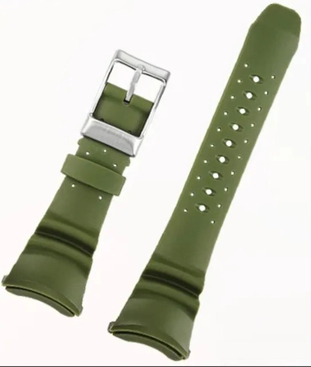 ヒナ Pulseira verde nova Citizen Ecozilla Bj8057-17 Bj8040 importada