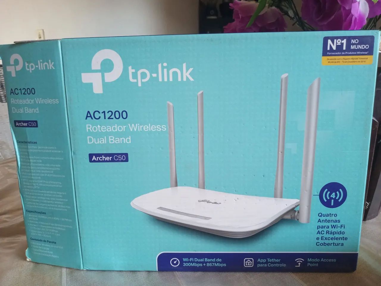 Roteador Tp-Link Archer C50 AC1200 Dual Band - Novo