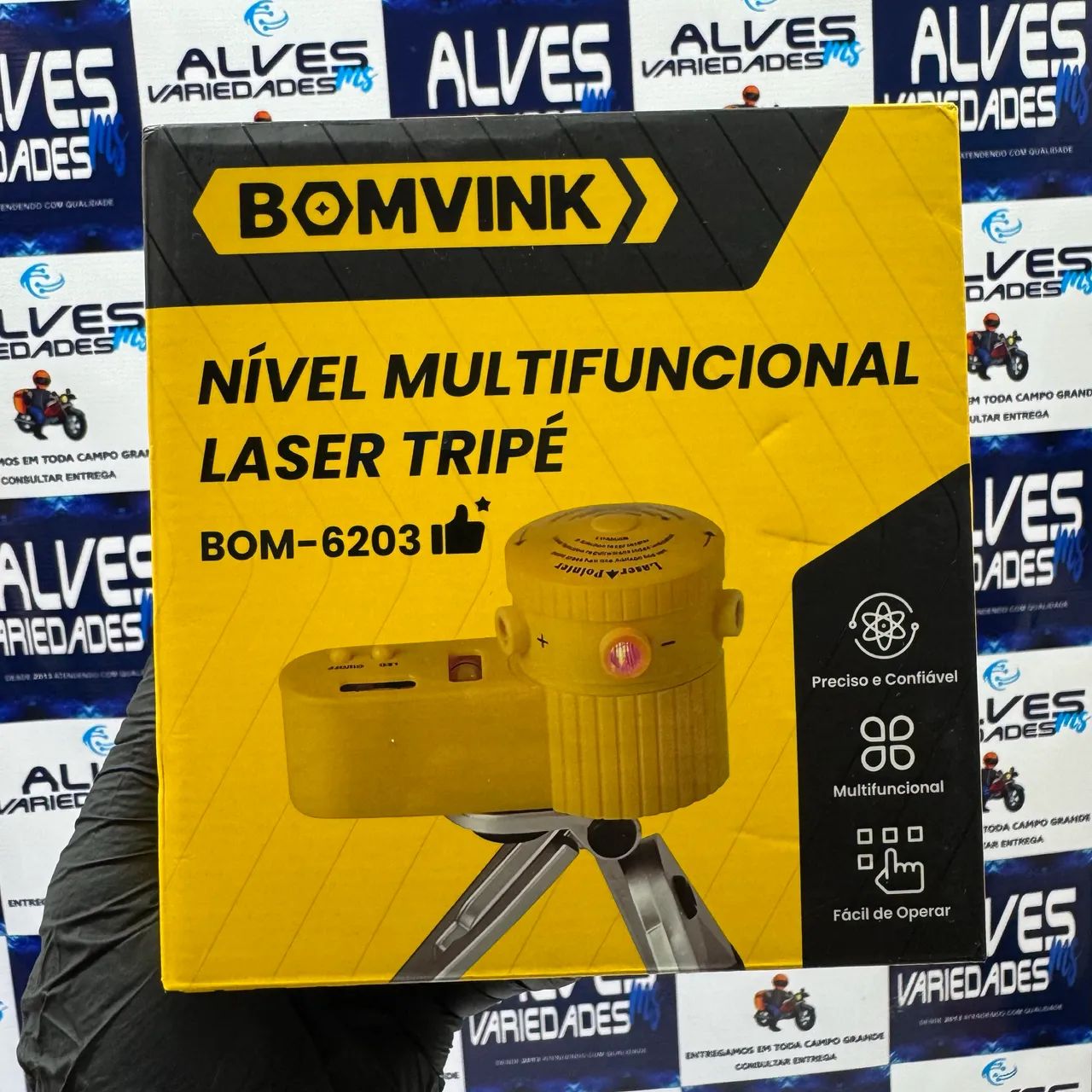 Nível Laser Multifuncional Com Tripé 