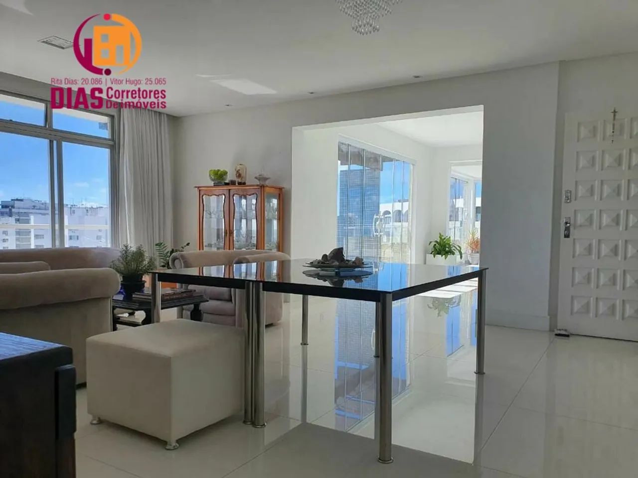 Vendo Apartamento Cobertura duplex com 4/4 e 506m² com vista mar na Graça - Foto 4