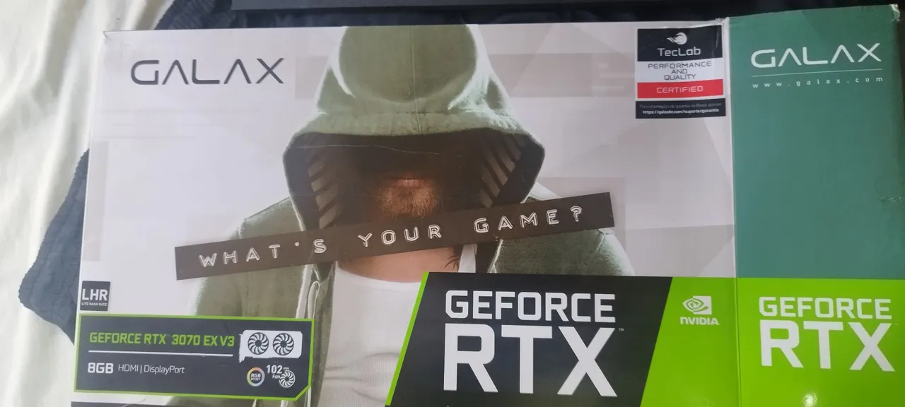 Placa de Vídeo Galax GeForce RTX 3070 8GB