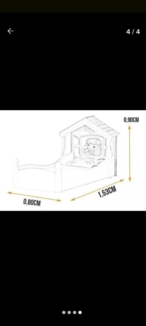 Cama Moranguinho infantil + Colchão  - Foto 6