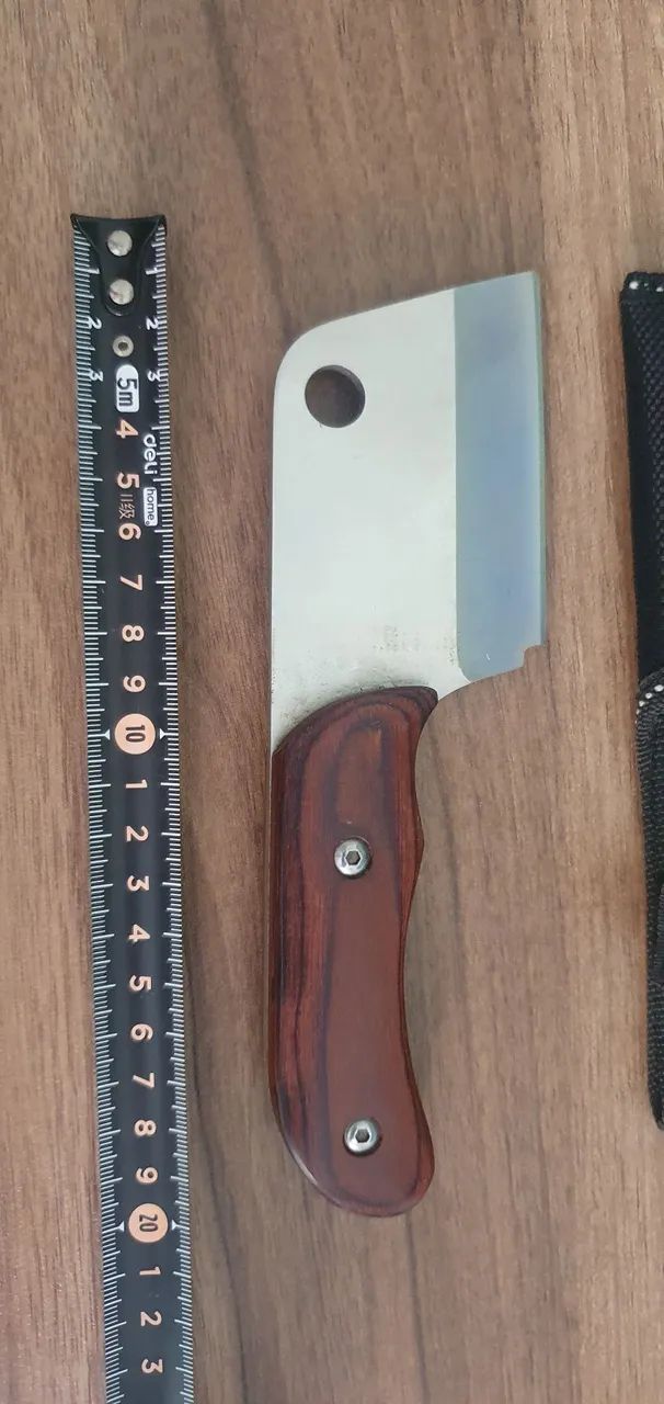 Mini Cutelo Machado Lâmina em Aço Inoxidável