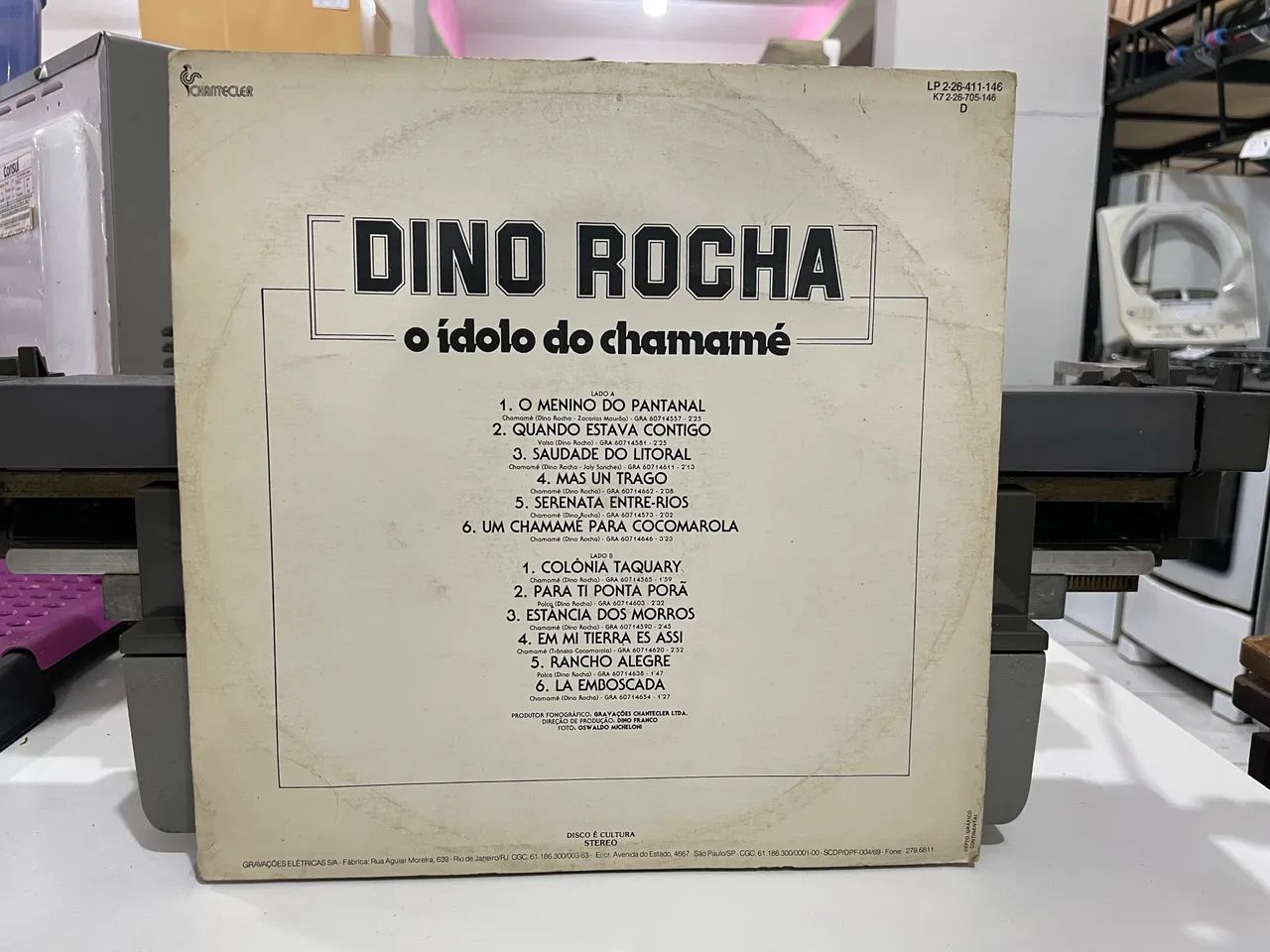 Disco de Vinil Dino Rocha O Ídolo do Chamamé - Foto 2