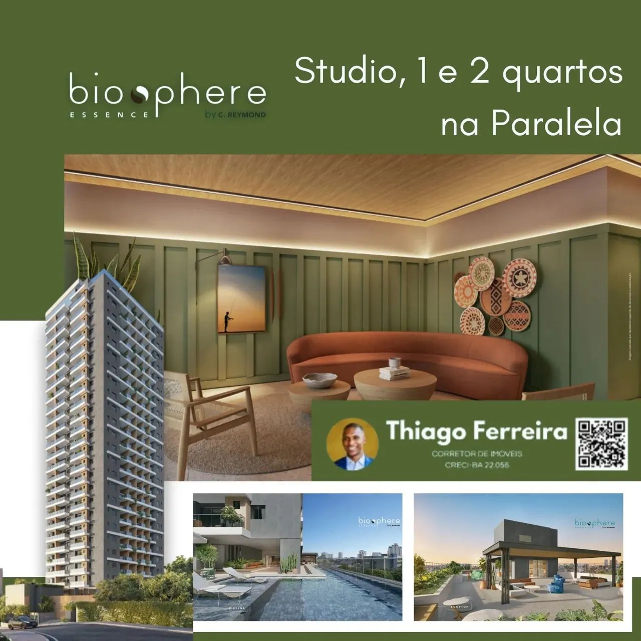 Biosphere Essence, 2 Quartos, Distribuídos Em 51M² E 1 Vaga De Garagem Na Paralela. QJLBEH