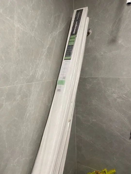 Rodapé Poliestireno Branco 10x240 cm - Biancogres